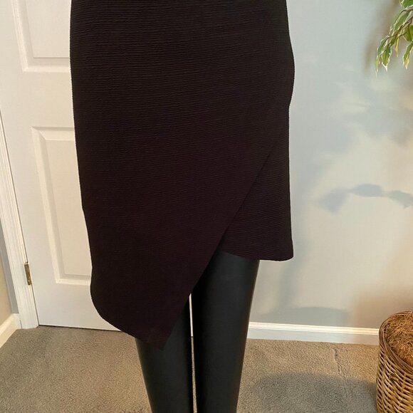 June & Hudson Dress Black Asymmetrical Cocktail Dress - Large - Picture 6 of 10